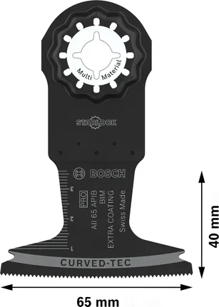 Hoja de corte por inmersión Bosch PRO AII 65 APIB para multiherramientas.